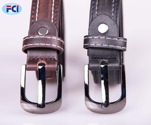 Robe en cuir PU pour enfants, accessoire de styliste habillé et décontracté, pour garçons, à la mode, boucle élastique, boucle de ceinture, noir, loisirs - Product Image 2