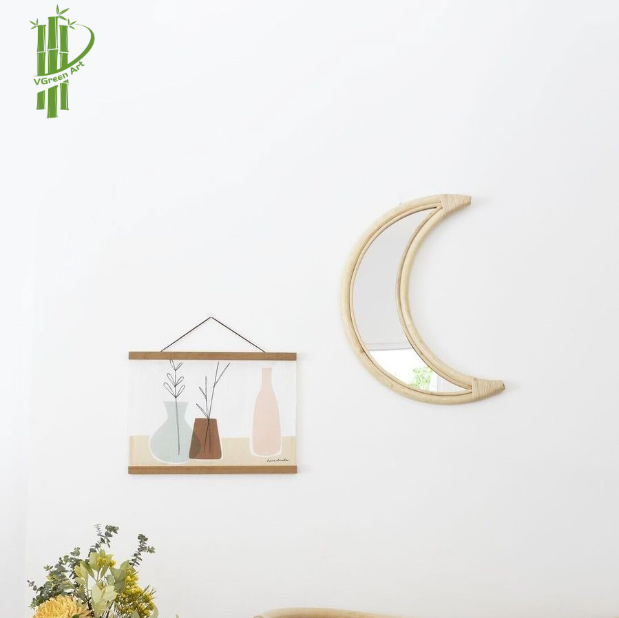Miroir miroir mural miroir de lune miroir décoratif avec en ance
