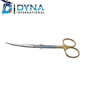 Mtlzenbaum, T.C Ciseaux en acier inoxydable à lame incurvée, lame tranchante de 14cm avec manche dorée réutilisable - Product Image 4