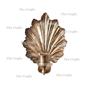 Ensemble de bougeoirs muraux à deux feuilles en aluminium couleur or bougeoir mural pour la décoration intérieure - Product Image 4