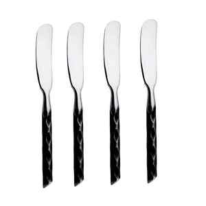 Couteaux à fromage finis argentés et noirs, nouvel épandeur de beurre en métal pour la coupe du fromage de cuisine. - Product Image 1