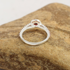 Best Natural <b>Garnet</b> Gemstone Dainty <b>Ring</b> 925 Pure Sterling <b>Silver</b> Band New Collection Wedding Fine Jewelry Diamond Pearl Designs - Product Image 5
