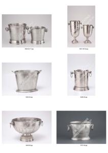 Porte-bouteille de vin élégant en métal refroidisseur de seau à glace conteneur de glaçons élégant pour les fêtes de mariage à la maison Camping bacs à boissons - Product Image 2