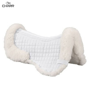 เบาะหนังแกะสำหรับฝึกขี่ม้า,ผ้าอานหนังแกะคุณภาพสูงขนาด69x 52ซม. - Product Image 6