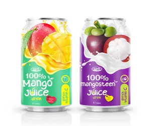 Succo di frutta naturale reale succo di frutta di Mango all'ingrosso 100% succo di mangostano In scatola 330ml NAWON HALAL