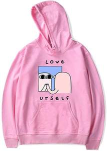 Sweat-shirt imprimé en 3D pour filles à la mode dernière collection d'hiver technique teint uni - Product Image 3