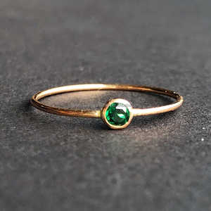 Green Quartz Gemstone Ring in 925 Sterling Silver 18k Gold Plated Customizable Design-Wedding Anniversary Party Fashion <b>Jewelry</b> - Product Image 1