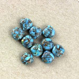 Pierre précieuse synthétique (créée en laboratoire) de type Mohave turquoise, cabochon, certifiée par un tiers - Product Image 4