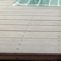 Panneau de ciment Composite, 10 pièces, résistant aux intempéries, Grain de bois, sol d'extérieur