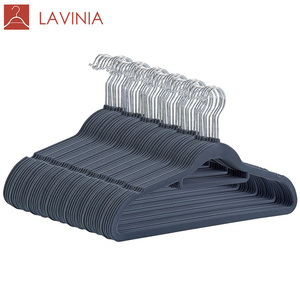 Lavinia moderne velours <span class=keywords><strong>carton</strong></span> avec logo imprimé velours cintres <span class=keywords><strong>en</strong></span> plastique - Product Image 2