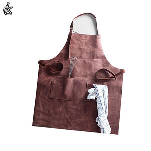 Tablier de soudage en cuir noir, robuste et résistant à la chaleur et au flamme avec 6 poches, 42 Extra-Large et à dos croisé - Product Image 5