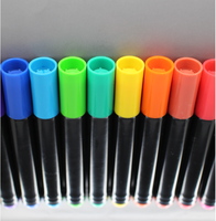 Stylos marqueurs effaçables à sec et à l'eau, 12 couleurs, pointe ronde, pour écriture sur tableau blanc