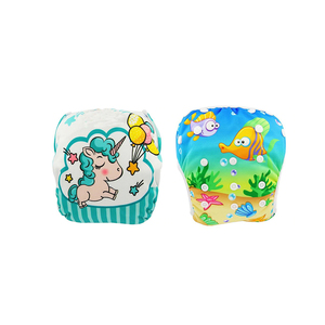 Conception personnalisée pur coton pour bébé couches lavables réutilisables à imprimé numérique imperméable pour bébé nouveau-né avec bouton pression couche lavable en tissu - Product Image 1