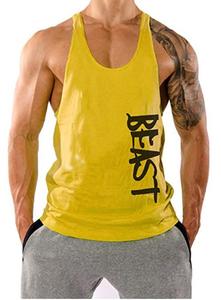 เสื้อกล้ามสำหรับผู้ชาย,เสื้อออกกำลังกายผ้าระบายอากาศได้ดีแบบเรียบสำหรับใส่ไปยิม - Product Image 3