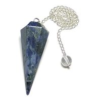 Pendules en Quartz Labradorite, Pierre Naturelle Facettée en Cône, Haute Qualité pour la Thérapie et la Guérison, Vente en Gros, Trophées et Médailles