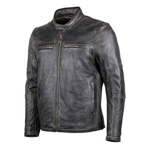 Chaqueta retro bordada de cuero PU para motocicleta, personalizada, nueva moda - Product Image 2