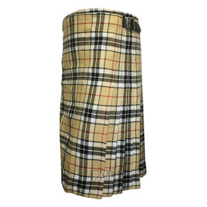 Best Quality Scottish Traditional Highland Yellow and Black Kilt Mens Kilt Traditional Plaid Belt Scottish Tartan - Product Image 2