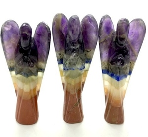 Sculpture en cristal naturel Quartz rose de guérison Pierre précieuse Angle de cristal en gros 2 pouces Sculptures en cristal Angle de quartz rose - Product Image 6