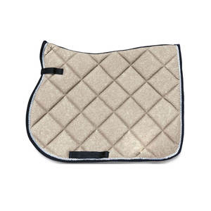 Tapis de selle matelassé en molleton pour cheval, intérieur polaire, vêtement d'équitation avec logo personnalisé, de qualité supérieure, décoration noire - Product Image 2