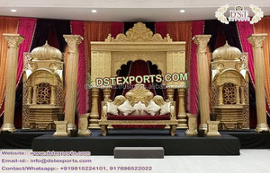 Escenario de Boda con Diseño Nuevo de Aladdin, Decoración de Escenario de Boda con Temática Marroquí, la Mejor Decoración de Escenario de Boda, Magnífica Configuración de Escenario - Product Image 4