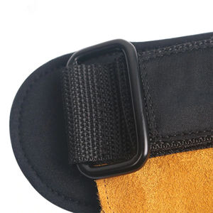 Empuñaduras de mano de cuero duraderas hechas a medida, sin dedos, gimnásticas, extraíbles - Product Image 3