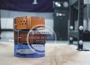 Hebilla de ejercicio físico de 13mm y 10mm, cinturones de palanca de levantamiento de pesas de alta resistencia, Cuero 100% con cinturón de gimnasio personalizado - Product Image 2