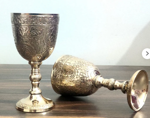 ถ้วยรางวัลรอยัลคิง ทำด้วยมือจากทองเหลือง แก้วลายนูน วินเทจ บรรจุกล่อง รับชำระผ่านเพย์พาล รับทำโลโก้ตามสั่ง ทองเหลือง/ทองแดง IN;34648 - Product Image 2