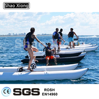 Équipement de sports nautiques, vélo, pontons en PVC, vélo aquatique gonflable, bouée, vélo de mer, pédale
