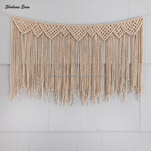 Maison mode macramé rideau panneau Boho mariage mur Art maison porte décor macramé rideau de l'inde - Product Image 3