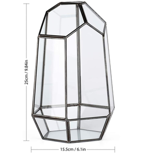 Irregular de cristal de vidrio hecho a mano plantas de aire titular de mesa en miniatura contenedor plantador de caja - Product Image 2