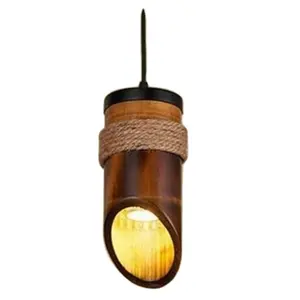 Bamboe Opknoping Verticale Lamp Schaduw Natuurlijke Voor Home Hotel Spa Tuin Mooie Opknoping Lamp Voor Home