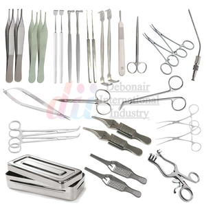 DEBONAIR Juego de Instrumentos Quirúrgicos para Fístula Arteriovenosa, 30 Piezas, Veterinario, Manual, Acero Inoxidable de Grado Médico, Plata, Clase I CE - Product Image 6