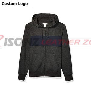 Cotton Knitted Blank Hoodies Wholesale Thick <b>Quilted</b> Warm Winter Hoodies Man - Product Image 1