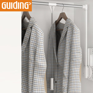 Système de rangement escamotable pour placard, <span class=keywords><strong>meuble</strong></span> de rangement, support de suspension escamotable pour armoire, accessoire de placard - Product Image 3