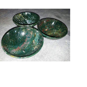 ชามหินมอสอาเกตกึ่งมีค่าทำมือ - Product Image 1