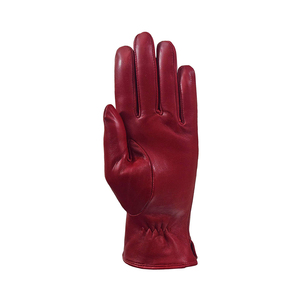 Custom Fashion Ladies Short Leather <b>Touch</b> <b>Screen</b> <b>Gloves</b> White Crystal Casual Comfortable Striped Wrist-Length Needle Detection - Product Image 4