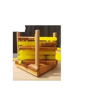 Meilleur design bois et résine coaster avec titulaire coaster pour table de bureau en bois et résine époxy tasse coaster pour Offre Spéciale - Product Image 1