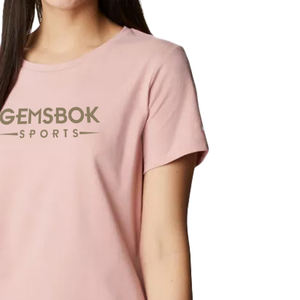 เสื้อยืดคอกลมแบบคลาสสิกสำหรับผู้หญิง,เสื้อยืดพิมพ์ลายโลโก้ที่กำหนดเองได้ทำจากผ้าฝ้าย100% สวมใส่สบายมีสไตล์ - Product Image 6