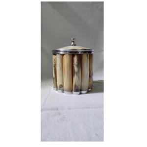 100% Hotel Party Ware <b>Ice</b> <b>Bucket</b> and Bare-ware Horn Inlay on Stainless Steel Round Shape <b>Ice</b> <b>Bucket</b> With <b>Sale</b> - Product Image 6