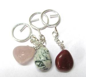 Porte-clés en Agate brute, fait à la main, en pierre précieuse, 1 pièce - Product Image 1