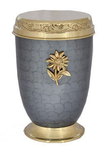 Urna grande de diseño funerario de plata de estilo europeo Urna de cremación de metal para adultos para restos humanos - Product Image 5