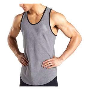 Vente en gros Débardeur de gym de qualité supérieure pour homme, logo personnalisé, anti-rétrécissement, respirant, tricoté, style décontracté, couleur personnalisée grande taille - Product Image 3