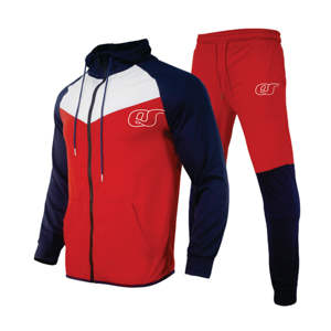 Conjunto de chándales lisos en blanco de alta calidad con diseño de cremallera ajustada y personalizada para hombre de talla grande para invierno - Product Image 6