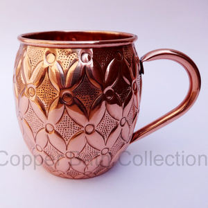 Venta caliente 100% cobre 18oz Moscú mula vaso indio martillado a mano personalizado Metal beber taza de confianza indio escuela trasera - Product Image 6