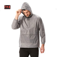 Coupe-vent confortable à capuche, vêtement de sport, veste personnalisée à bande réfléchissante, poche respirante, imperméable d'hiver, nouvelle collection 2020