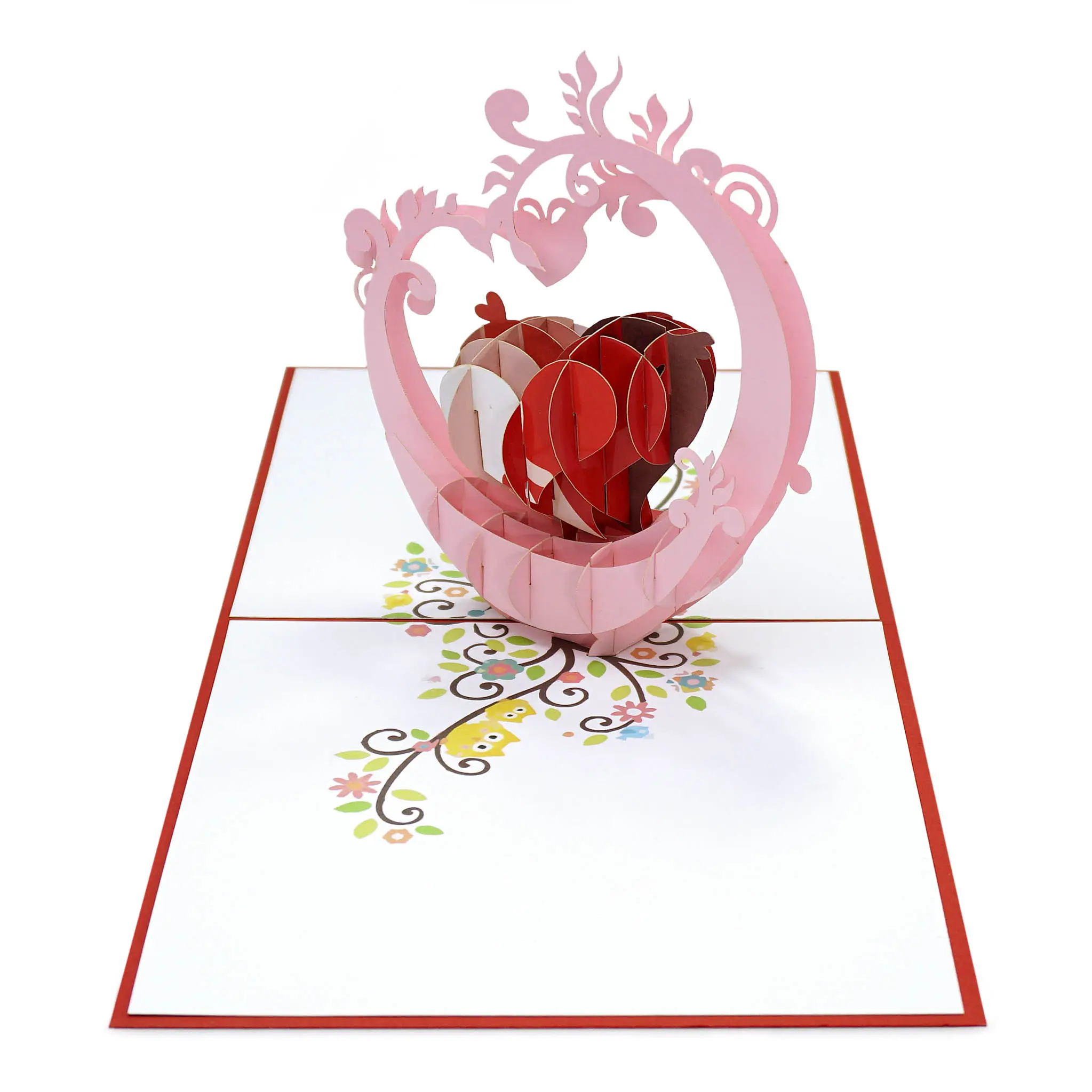 3D Loves Pop Up Greeting Cards Best Choice For Valentine day with nice the heart model 2023 from HMG Vietnam Supplier
