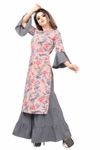 Indien Kurta femmes Kurtis dames blanc vente en gros à Dubaï Uae Usa Royaume-Uni Afrique Australie fabricant Alphanumero - Product Image 3