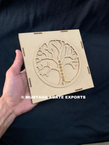 Ensemble de pierres de cristal des 7 chakras faites à la main de qualité supérieure avec boîte cadeau gravée Arbre de Vie - Product Image 3