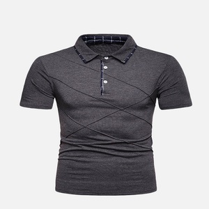 Camisa de Golf Casual para Hombre, Hecha a Medida, al por Mayor en Bangladesh, Anti-Pilling, Talla Europea, Cuello Camisero, Diseño Combinado, Talla Grande - Product Image 6