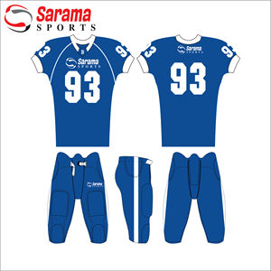 Uniforme de fútbol americano personalizado de Calidad única al por mayor/equipo 100% poliéster con logotipo y tamaño, - Product Image 2